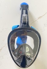 G2Rise G2 Snorkel Full Face Mask Anti Fog Adult Blue Black