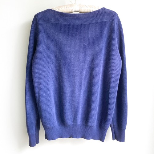 Northern Isles VTG Cotton Sweater sz L Golf Club Tee Off Applique Blue USA - Picture 3 of 10