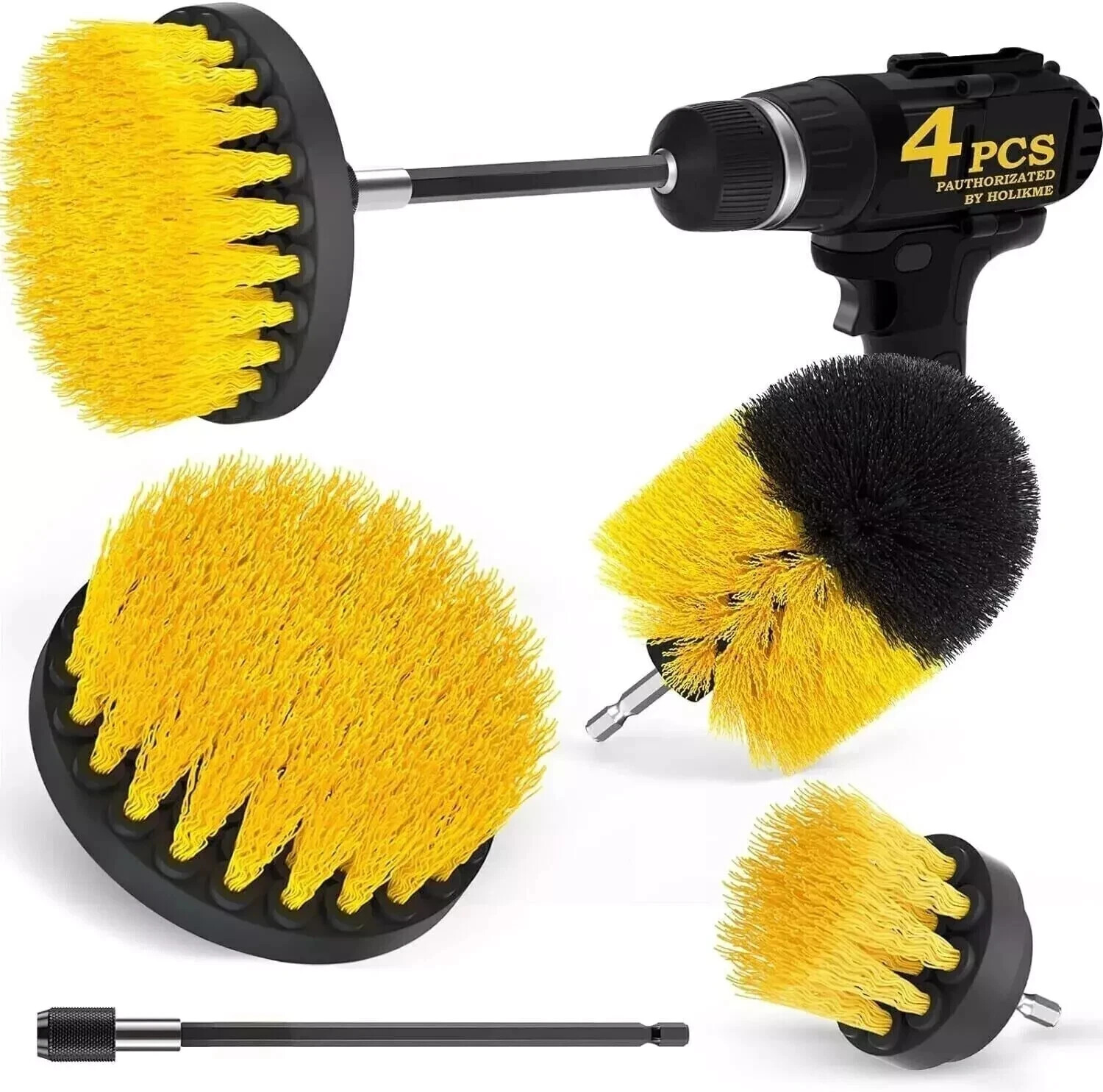 Drill Brush Set Power Scrubber Drill Attachments for Carpet 
