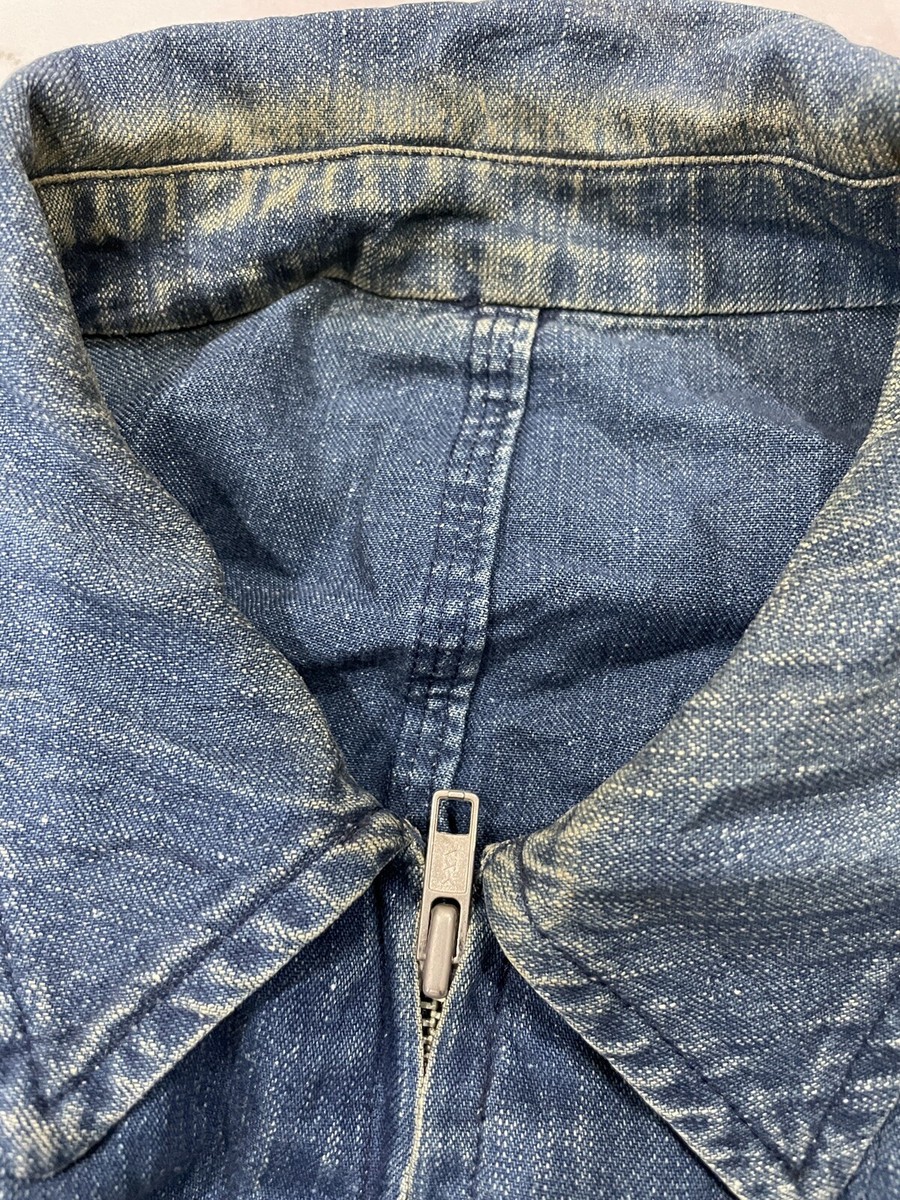 B Yohji Yamamoto／19SS／BIG DENIM JACKET Vintage Iconic Designer Yohji Yamamoto Y's Oversized Denim