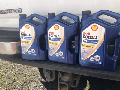 Shell Rotella T6 Full Synthetic 15W-40 Diesel Oil, 1