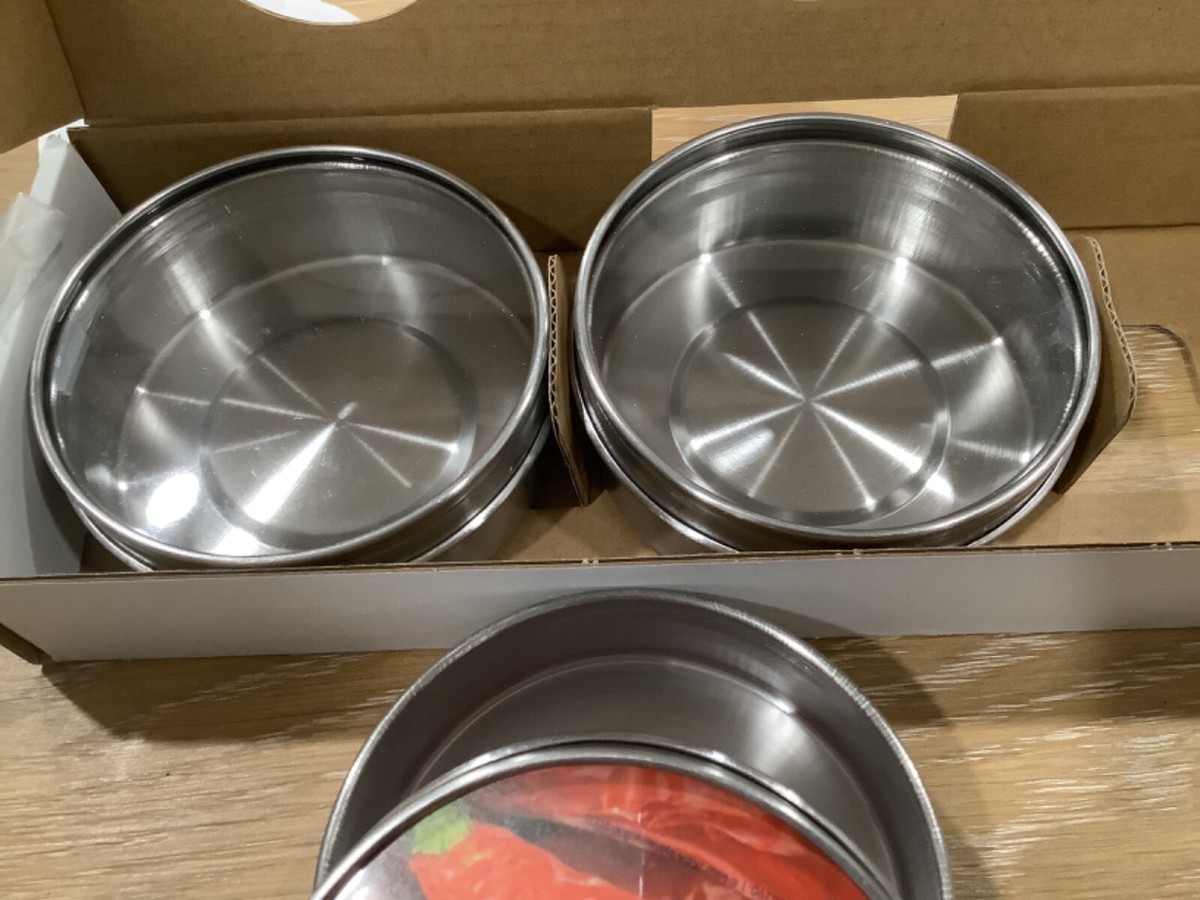 2 SETS IKEA GRUNDTAL 6 oz Magnetic Containers w/see thru lids 2