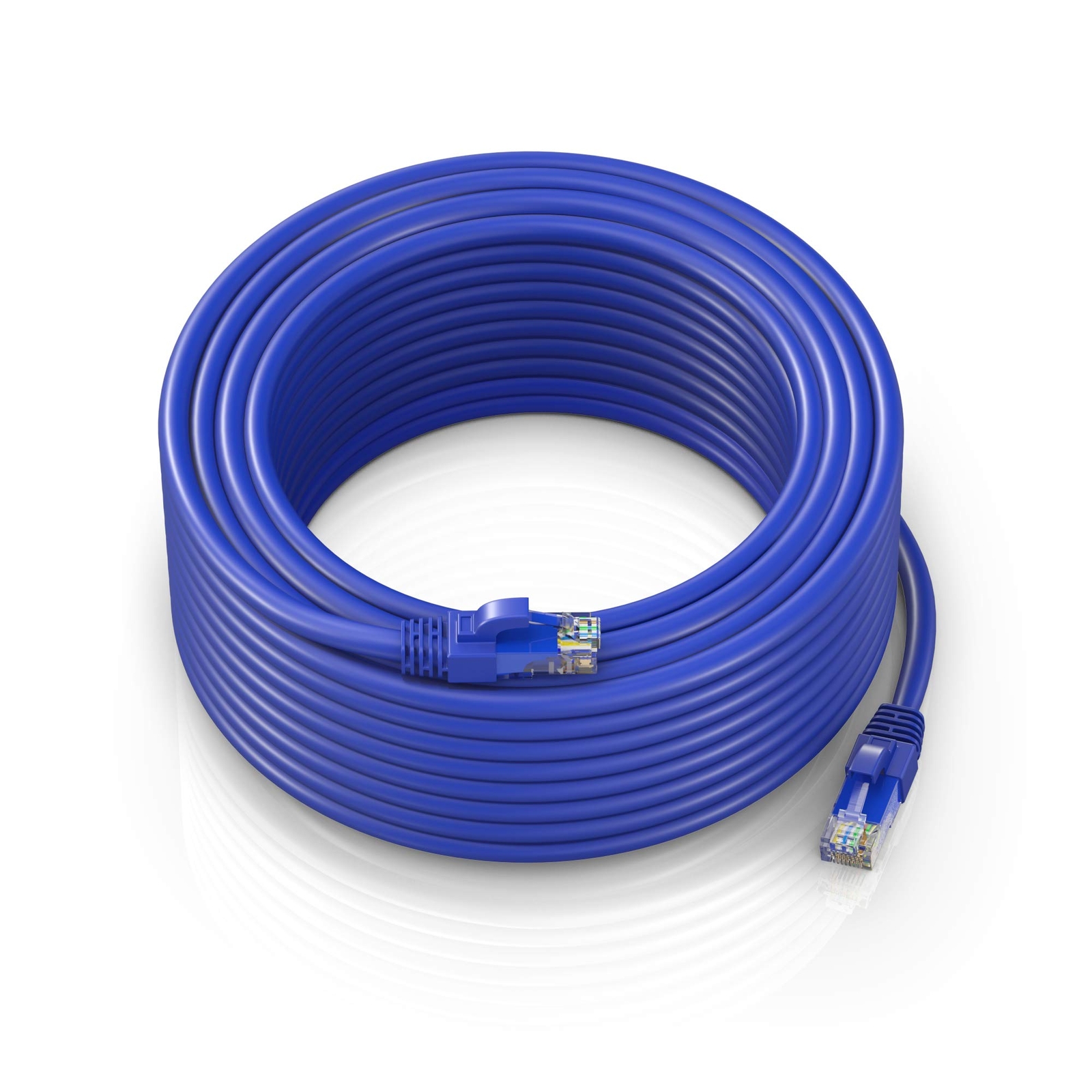 150FT Cat6 Ethernet Cable 10Gbps High Speed 550MHz Blue UTP Patch Cord-image