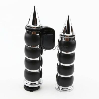 Motorcycle Hand Grips 1'' Spike for Harley Davidson Dyna Low Rider Switchback