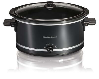 Hamilton Beach Slow Cooker, 8 Quart, Extra-Large Capacity, Serves 10+, Black