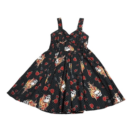 thorn & fable black & green floral midi dress Black Floral Faith Midi Dress main image 1