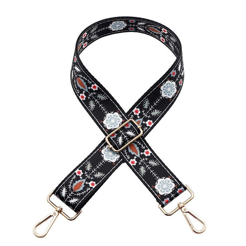 Adjustable Wide Crossbody Bag Strap with Printing Design