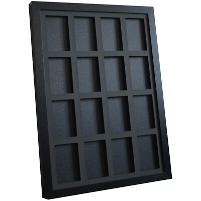 16 Trading Card Frame Display Kartenrahmen Rahmen für Magnetholder Mag Black ##