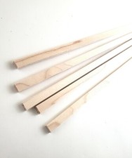 Maple Wood Strips 5 Pieces 1/8" x 1/4" x 18" Long Crafts Models Miniatures