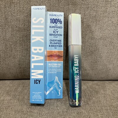 HUDA BEAUTY Silk Balm ICY Cryo Plumping Lip Balm FROST 3 ml / 0.10 oz BNIB