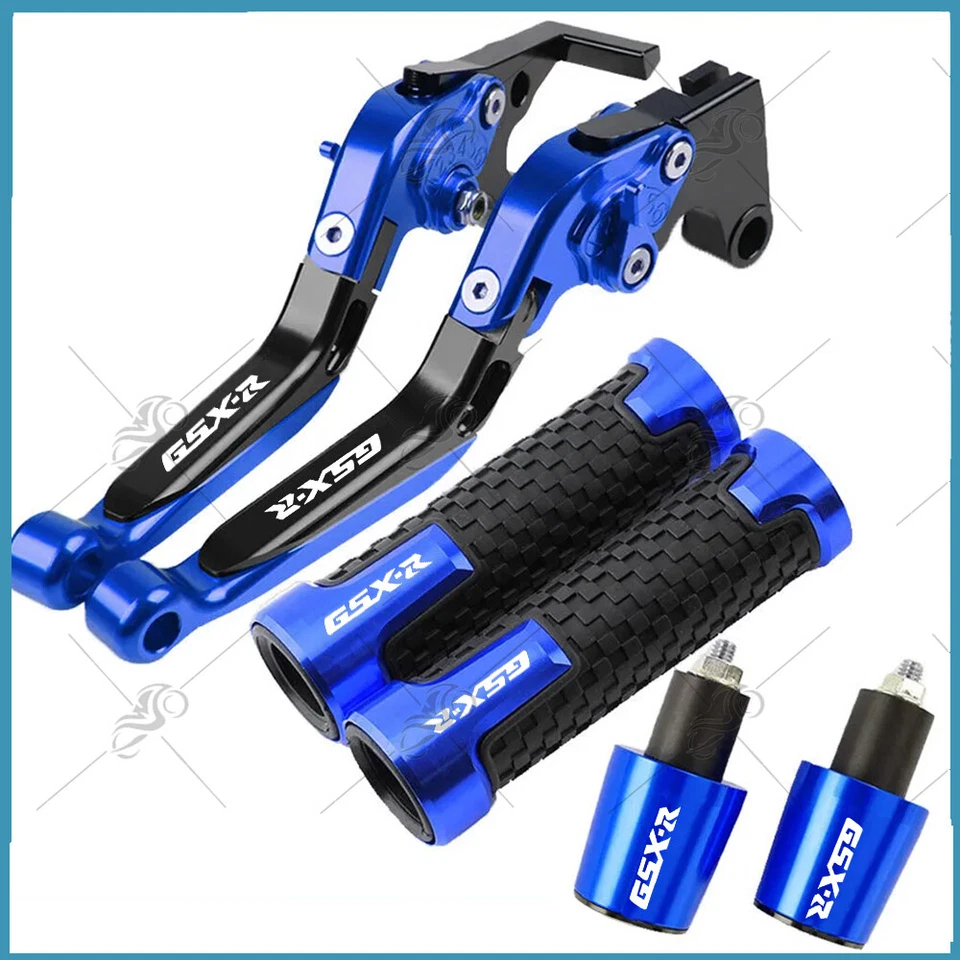 CNC For SUZUKI GSXR 600 750 1000 motorcycle Brake Clutch Levers Handle Grips Cap - Image 3 of 4