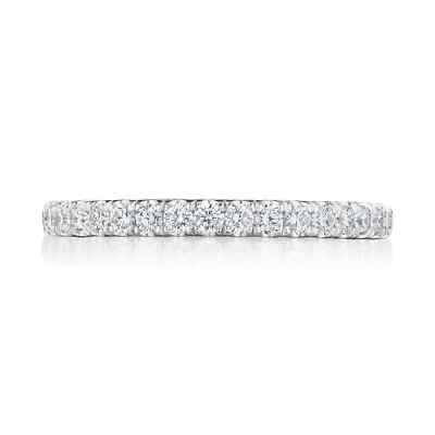 Tacori 18K Weißgold natürlicher runder Diamant Simply Eternity Ehering Ring