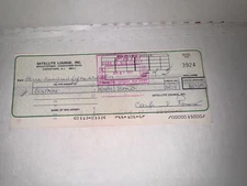 ECSTASY BAND PERFORMANCE CHECK 2 SIGNATURES SATELLITE LOUNGE,NJ CRISP VG+ CPICS