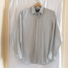 Ralph Lauren Checkered 2-Ply Cotton Dress Shirt Size 17.5/35