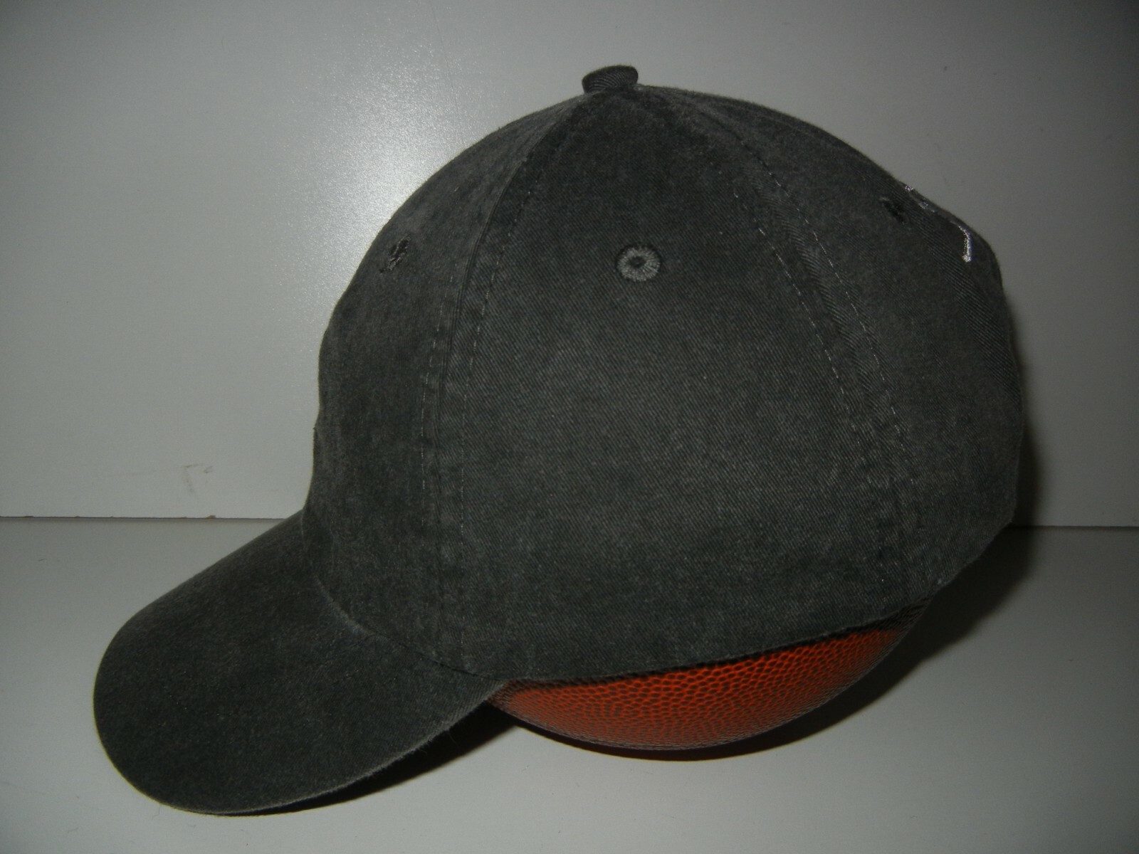 SHAKA LIFE Gray Cotton HAWAIIAN BASEBALL HAT Leather Strap Surf Beach