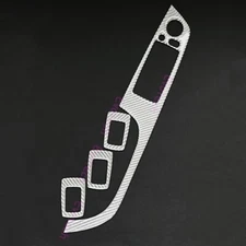 4x Real Carbon Silver AUTO FOLDING MIRROR Window Switch Trim Fits 09-11 E90 A35