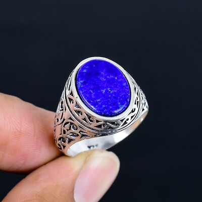 Lapis Lazuli Gemstone Ottoman Arabic Style Ring All Size Available LG-1119
