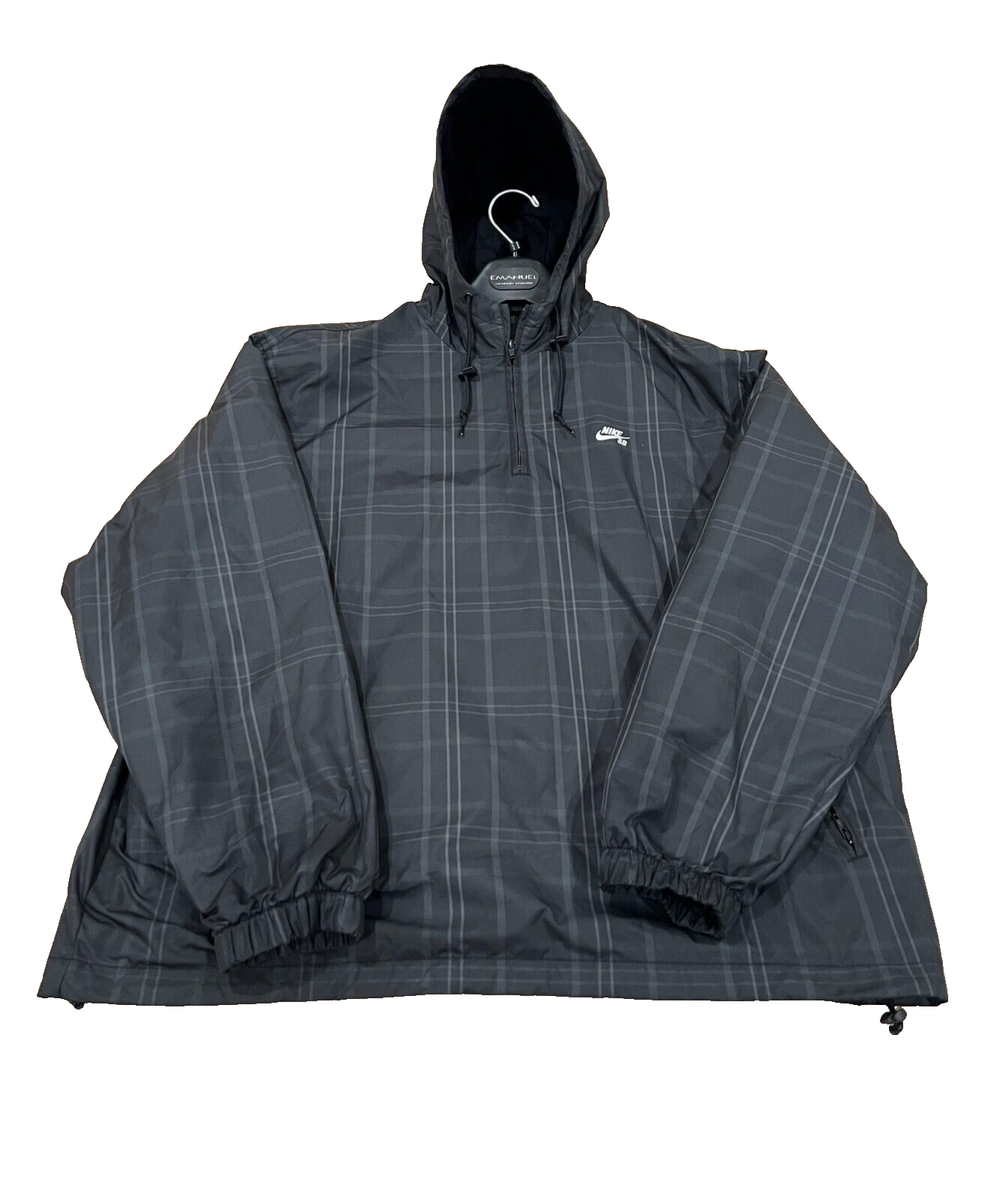 Nike SB 1/2 Zip Skate Pullover Windbreaker Jacket Black Nike SB 1/2 Zip Skate Pullover Windbreaker Jacket Black
