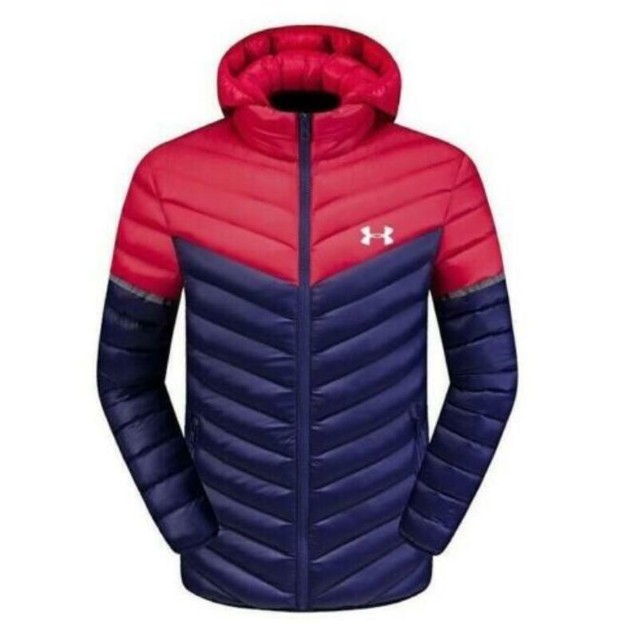 New Men's Under Armour Jacket Winter Thick Coat Hooded Warm Jacket