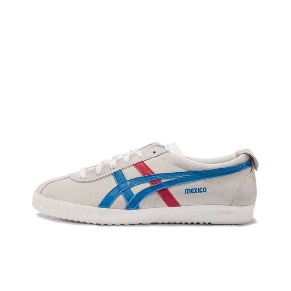 ASICS Scarpe casual traspiranti uomo e donna Onitsuka Tiger MEXICO 66 blu bianco