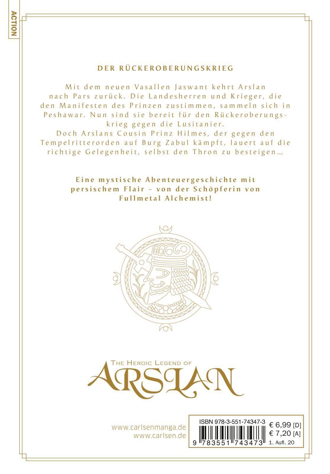 Thumbnail - The Heroic Legend Of Arslan 10 | Hiromu Arakawa (u. A.) | Deutsch |
