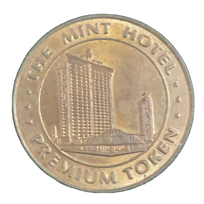 Mint Hotel Casino Brass Token Premium Downtown Las Vegas Nevada 25mm Coin Slots