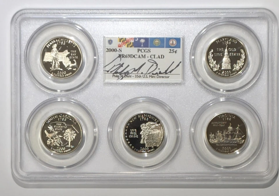 1999 - 2008 S Proof State Quarter Set Collection - PCGS PR69DCAM Philip Diehl - Image 2 of 4