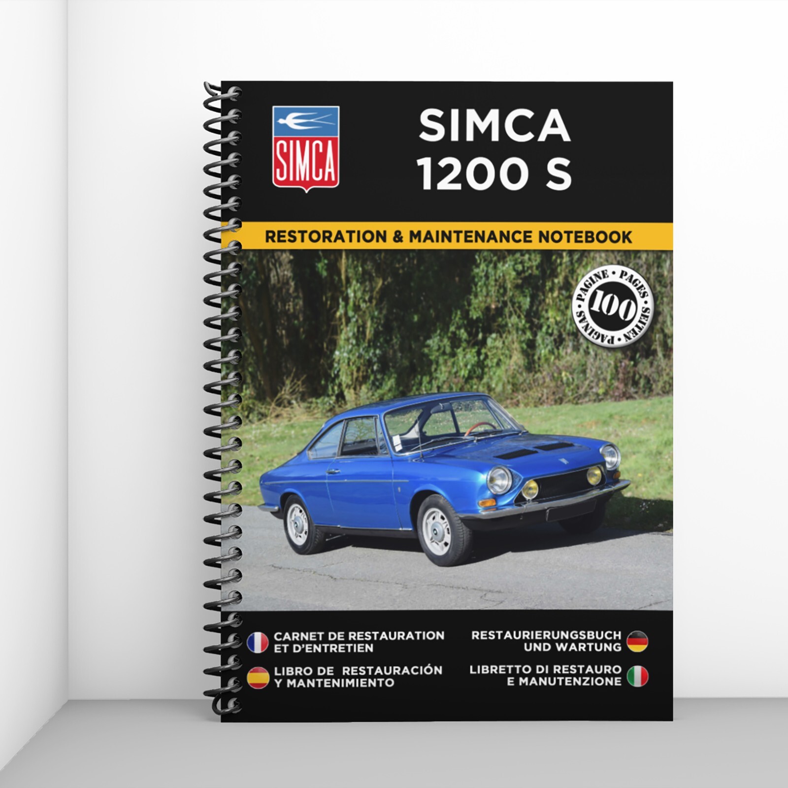 Simca 1200 S carnet d atelier pour organiser la restauration mecanique
