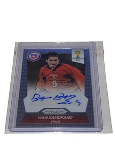 Ivan Zamorano Panini Prizm World Cup 2014 Auto Card Near Mint Or Better