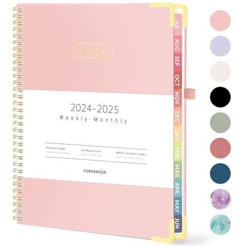 Academic Planner 2024-2025, Weekly & Monthly Calendar Planner, 8.5