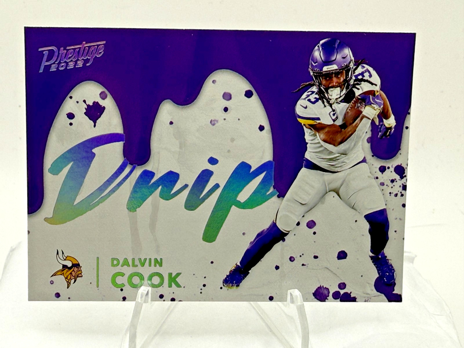 2022 Prestige Drip Case Hit SSP ND-13 Dalvin Cook Minnesota Vikings