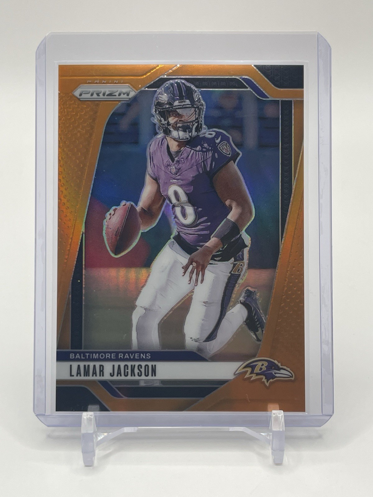 2024 Panini Prizm - Lamar Jackson #19 Orange Prizm /249