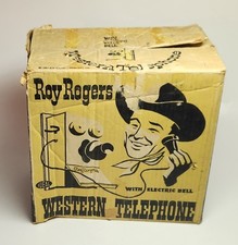 1957 Roy Rogers Western Telephone BOX - By IDEAL TOYS BOX only 