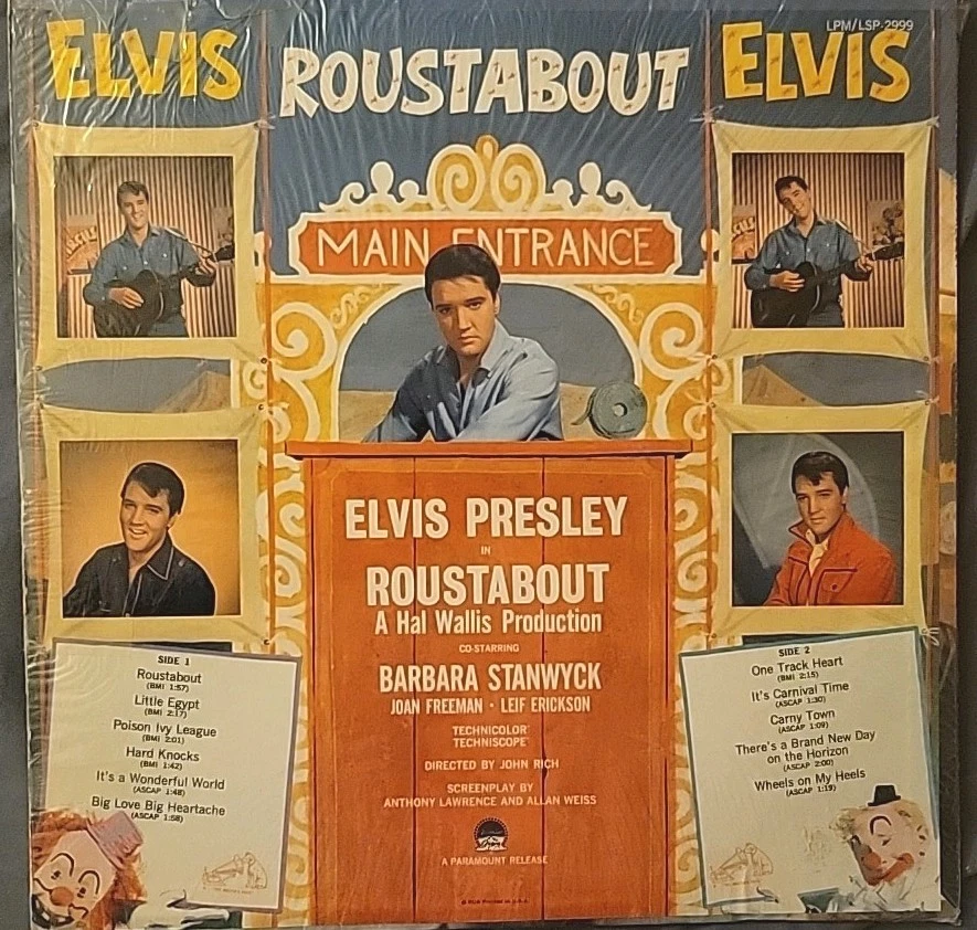 Elvis Presley LPM-2999 Roustabout LP H 3S/12S MONO Original 1964 NM - Image 2 of 4