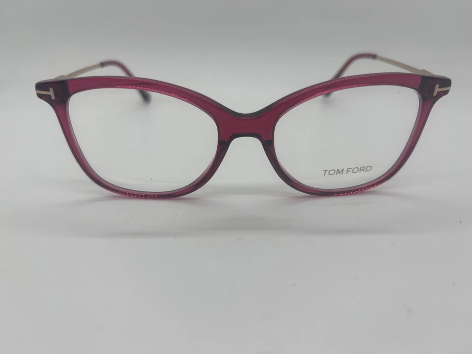 NOVO TOM FORD TF5510 081 Óculos Vermelho Violeta 52-17-140mm SEM ESTOJO - Imagem 2 de 4
