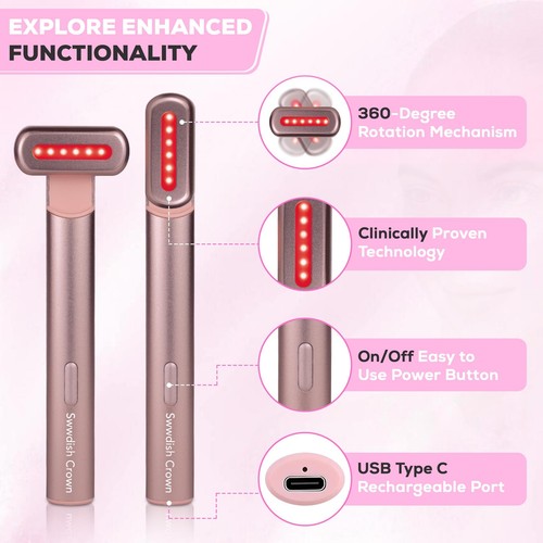7 Color Multiple Use Beauty Device Magical Facial Wand With 24K Serum, Anti A... - Picture 3 of 7