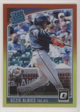 2018 Donruss Optic Rated Rookie Variation Red & Yellow Prizm Ozzie Albies 0k0l
