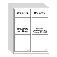 MFLABEL 2x4 Shipping Address Labels - 10-UP, 5000 Count, 500 Sheets for Print...
