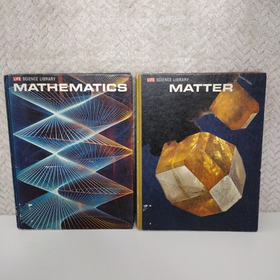 Time Life Science Library Series Lot Of 2, MATTER & Mathematics HC 1960 s 