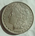 1882-P  Morgan Dollar AU/UNC 90% Silver