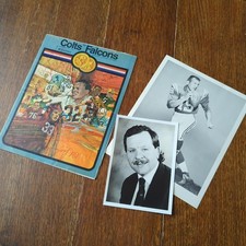 1969 Colts Falcons NFL Football Programm 30.11.69 signiert Johnny Unitas andere