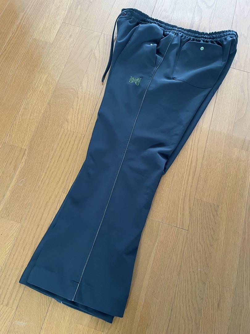 Cowboy Bootcut Pants in L Green Embroidered Western Style Easy Fit Japan