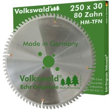 Volkswald&reg; HM-S&auml;geblatt TFN 250x30mm Z= 80 Trapezflachzahn Kreiss&auml;geblatt