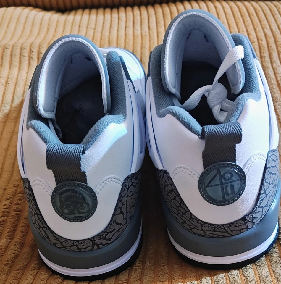 Air Jordan Spizike baixo branco cinza frio antracite cinza lobo FQ1759-102 masculino 11.5 - Imagem 4 de 4