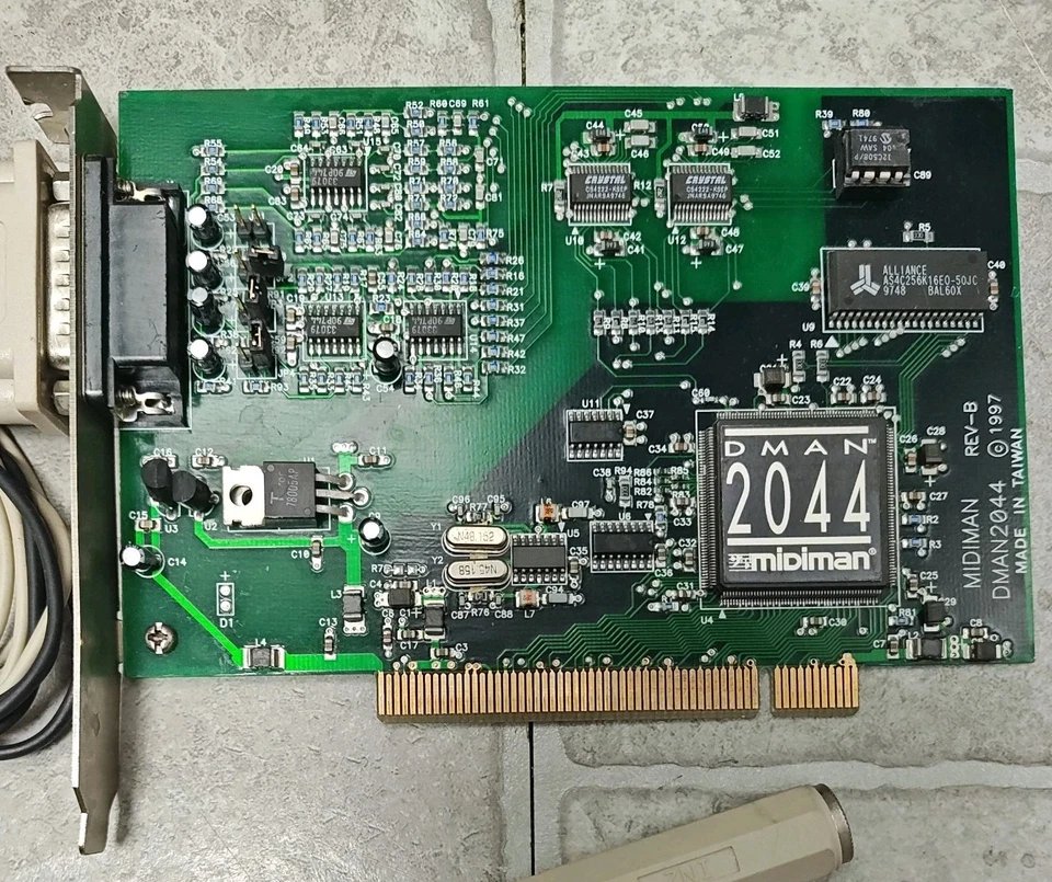 Midiman DMAN 2044 PCI Audio Sound MIDI I/O Card 1997 Taiwan Cables - Image 2 of 4