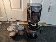 New Ninja CREAMi NC300 Electric Ice Cream Maker 16 oz 800W Black w/ 4 Containers