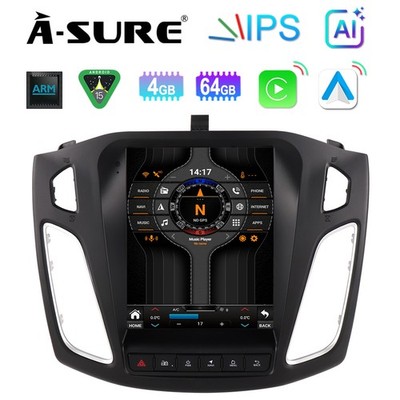 9.7'' AI Carplay 4+64G Autoradio Für Ford Focus MK3 2012-2018 RDS Android 15 NAVI