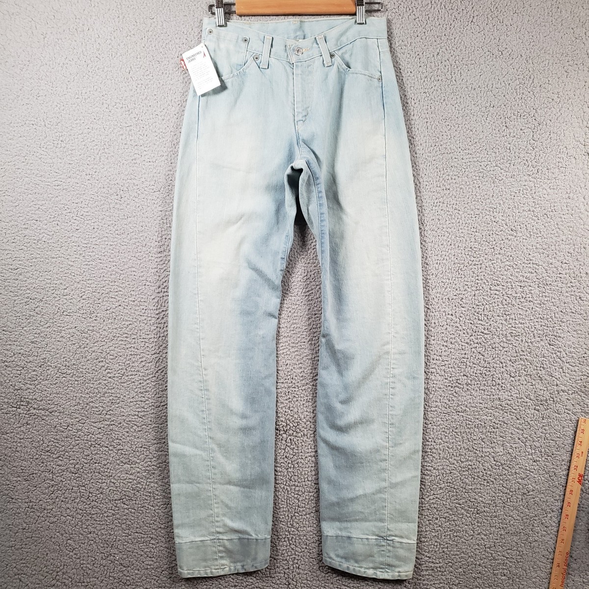 00s LEVI’S engineered jeans regular W31 Vintage Y2K Levi's Engineered Jeans Mens 27L Blue Twist Leg #005