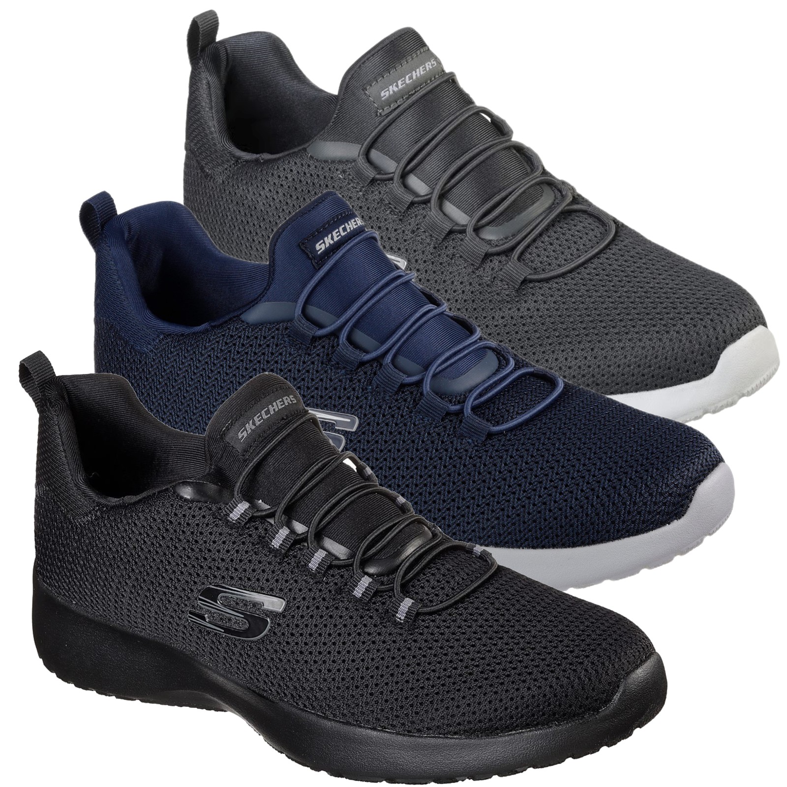 Mens Skechers Dynamight Slip On Comfort Memory Foam Trainers Sizes 7 to 13