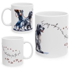 11 Unzen Keramik Englisch Setter Becher, Hund Design, Geburtstagsgeschenk, Kaffeetasse, Teetasse